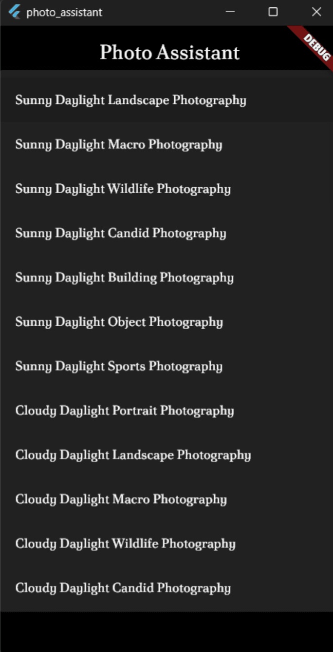Photo Assistant extra preview